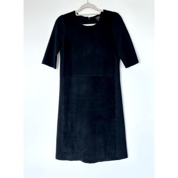 GUC PAUW AMSTERDAM Black Wool Sheep Skin Dress Size 3 LBD Quiet Luxury - Picture 14 of 14